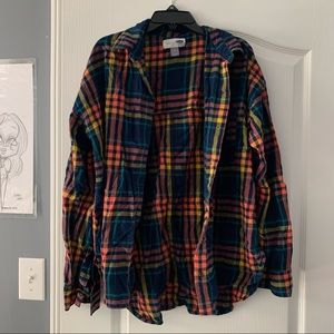 OLD NAVY MULTICOLORED FLANNEL